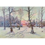 Julij Juliewicz KLEVER syn (1882-1942), Zimowy zachód słońca
