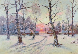 Julij Juliewicz KLEVER syn (1882-1942), Zimowy zachód słońca