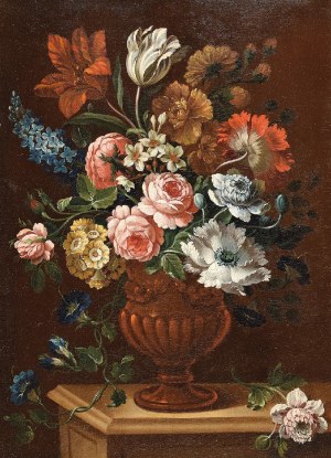 PIeter HARDIME (1677-1758) - przypisywany, Kwiaty w wazonie