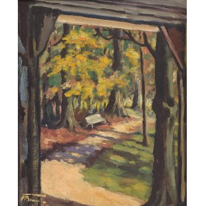 Wincenty BRAUNER (1887-1944), W parku Stryjskim we Lwowie