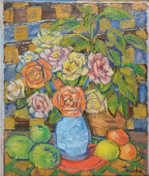 Edmund BURKE (1912-1999), Róże i owoce, 1987