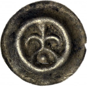 R-, Świętopełk II Wielki 1220-1266, Brakteat gdański, Lilia na arkadzie, R4