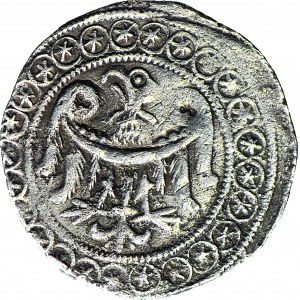 RRR-, Księstwo Jaworsko-Świdnickie, Bolko I 1281-1301, Kwartnik, Lwówek, znanych 7 egzemplarzy