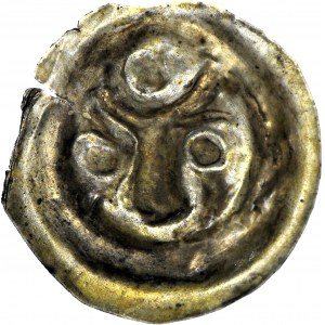 RRR- Jan z Grystowa 1237-1283, Brakteat, Głowa byka nad nią kółko, R7