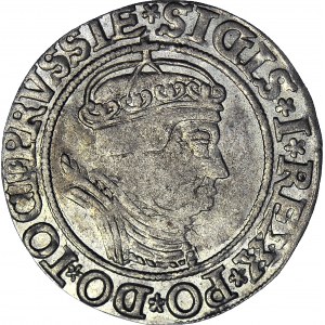 Zygmunt I Stary, Grosz 1535, Toruń, REXX (dwa XX), piękny