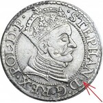 RR-, Stefan Batory, Grosz 1579, Gdańsk, GWIAZDKA po STEPHAN*