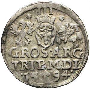 Zygmunt III Waza, Trojak 1594, Wilno