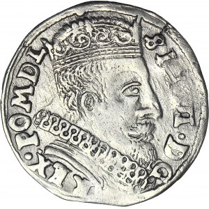 RR-, Zygmunt III Waza, Trojak 1598, Wilno, Łabędź