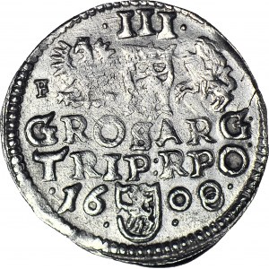 RR-, Zygmunt III Waza, Trojak 1608/1600, Wschowa