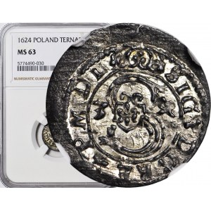 RR-, Zygmunt III Waza, Ternar 1624, Łobżenica, menniczy, idealny