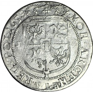 R-, Jan II Kazimierz, Ort 1658, Kraków, obwódki, wąski portret