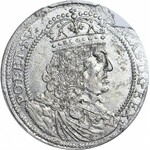 RR-, Jan II Kazimierz, Szóstak 1658, Kraków, TL-B pod herbami, T.15, R5, bardzo rzadki, menniczy