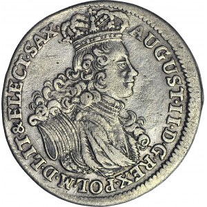August II Mocny, Szóstak koronny 1702 EPH, Lipsk, ładny