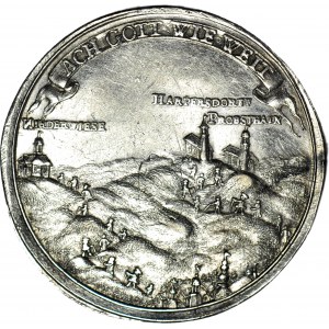 R-, Śląsk, Medal 1759r, srebro 37,5 mm, Jelenia Góra