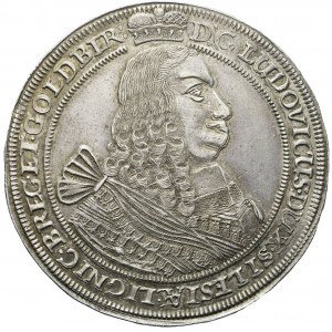 RR- Śląsk, Księstwo Legnicko-Brzesko-Wołowskie, Ludwik IV Legnicki, Talar 1661, Brzeg, R5