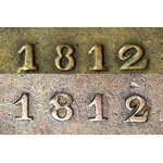 RR-, Księstwo Warszawskie, 3 grosze 1812 IB, szeroka cyfra 2 w dacie