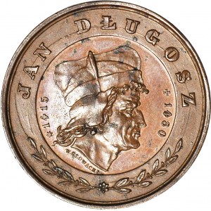 Jan Długosz, Medal 1880 r., 34mm, W. Głowacki, 400-lecia śmierci