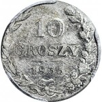 Królestwo Polskie, 10 groszy 1835, rzadszy rocznik