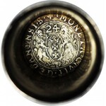 Polska XIX wiek, kieliszek srebrny patriotycznym z monetami