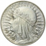 RR-, PRÓBA, 10 złotych 1932, Głowa kobiety, Warszawa