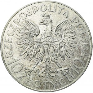 RR-, PRÓBA, 10 złotych 1933, Sobieski, piękna