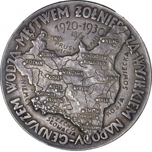 Medal, Józef Piłsudski, 10-ta rocznica Wojny Polsko-Bolszewickiej 1920-1930