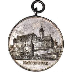 RRR-, Medal 1924, Srebro 31,5 mm, Malbork, strzelecki, bardzo rzadki