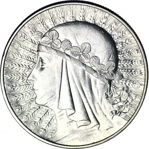 10 złotych 1933, Głowa, mennicza, WSPANIAŁA