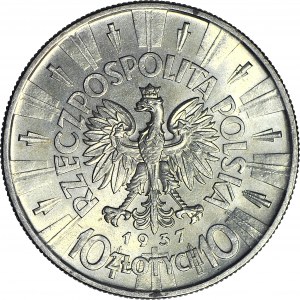 10 złotych 1937, Piłsudski, menniczy