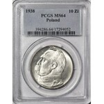 10 złotych 1938, Piłsudski, menniczy