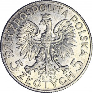 5 złotych 1932, Głowa, Londyn, mennicza