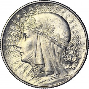 5 złotych 1933, Głowa, mennicza