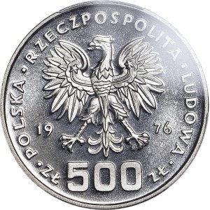 500 złotych 1976, Kazimierz Pułaski, PRÓBA, nikiel