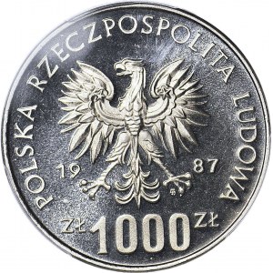 1000 złotych 1987, Zimowe Igrzyska Olimpijskie, PRÓBA, nikiel