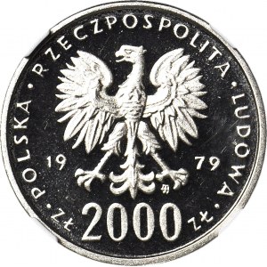 2000 złotych 1979, Mieszko I, PRÓBA dla złota, nikiel