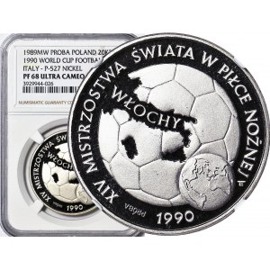 20.000 złotych 1989, Włochy 1990, Piłka, PRÓBA, nikiel