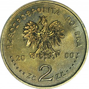 RR-, 2 złote 2000 Bunt Grudniowy, DESTRUKT, ODWROTKA 180 stopni
