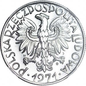 RR-, 5 złotych 1971, Rybak, PROOFLIKE