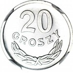 RR-, 20 groszy 1972, najstarszy rocznik znany w PL, PROOFLIKE