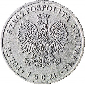 RR-, Polska Rzeczypospolita Solidarna, 150 złotych 1985, Józef Piłsudski