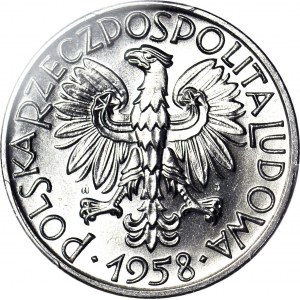 5 złotych 1958, Rybak, wąska 8, WYŚMIENITY