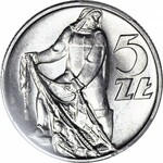 5 złotych 1958, Rybak, wąska 8, WYŚMIENITY