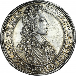 Austria, Ołomuniec, Karol III Lotaryński, Talar 1704, Kromieryż, ładny
