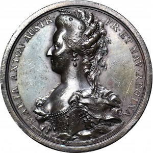 Medal, rewolucja francuska, egzekucja królowej Marii Antoniny, 16 października 1793