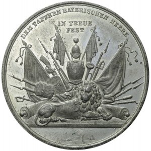 Niemcy, Bawaria, Maximillian II, Medal 1850, piękny