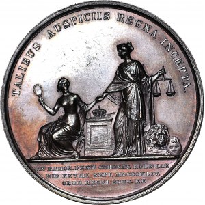 Szwecja, Medal koronacyjny, Oskar I 1844