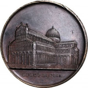 Włochy, Medal - katedra w Pizie, 1855