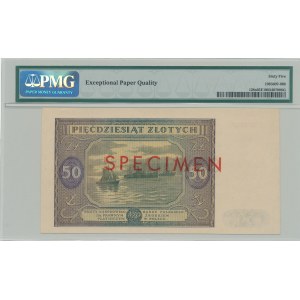 50 złotych 1946 SPECIMEN S 0000000, b. rzadki