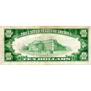 USA, 10 dollars 1929, National Currency, Macomb, Illinois, #9169