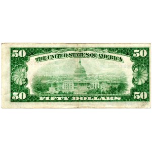 USA, 50 dollars 1929, National Currency, Federal Reserve, New York